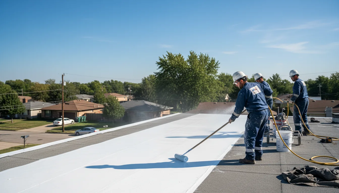 Commercial roof coating in Lansing, IL near me